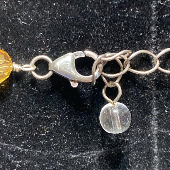 Beautiful 3 strand crystal citrine freshwater Pearl beaded necklace - Picture 15 of 16